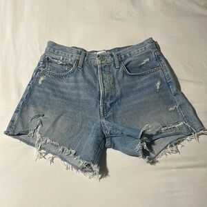Agolde Parker Long denim shorts